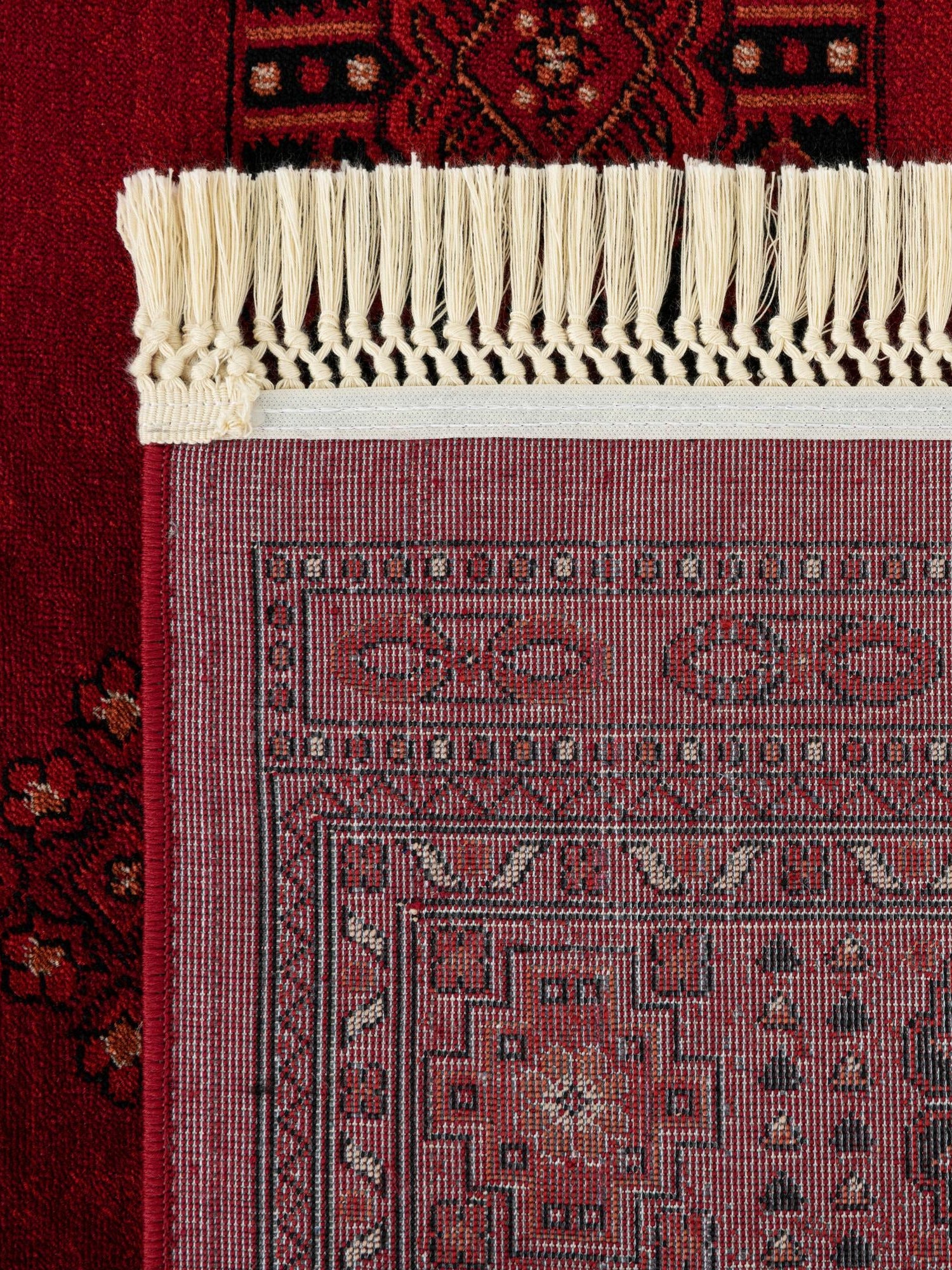 Red 3' 1 x 5' 3 Tekke Rectangle Area Rug Classic Traditional Vintage Design Carpet for Living Rooms, Dining, Bedrooms, Office Space for Sale at Rug Engine