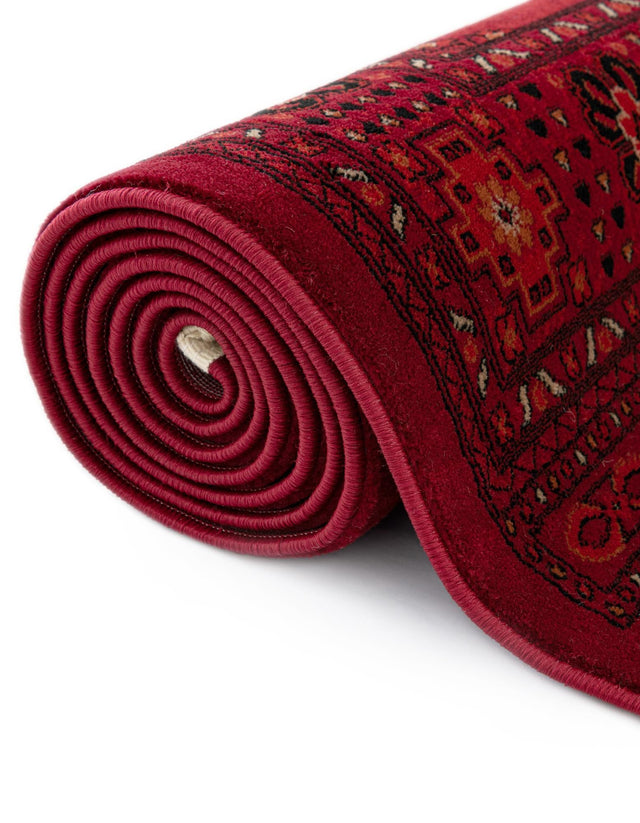Red 7' 1 x 10' Tekke Rectangle Area Rug Classic Traditional Vintage Design Carpet for Living Rooms, Dining, Bedrooms, Office Space for Sale at Rug Engine