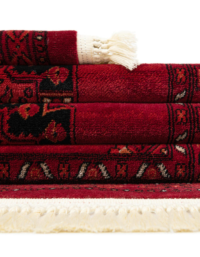 Red 5' 3 x 7' 1 Tekke Rectangle Area Rug Classic Traditional Vintage Design Carpet for Living Rooms, Dining, Bedrooms, Office Space for Sale at Rug Engine