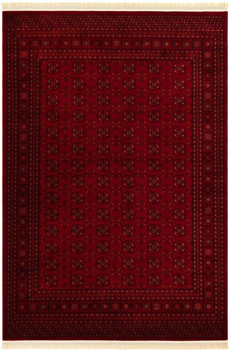 Red 7' 10 x 11' Tekke Rectangle Area Rug Classic Traditional Vintage Design Carpet for Living Rooms, Dining, Bedrooms, Office Space for Sale at Rug Engine
