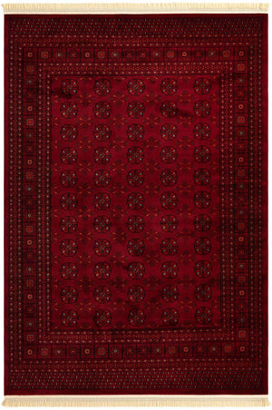 Red 7' 1 x 10' Tekke Rectangle Area Rug Classic Traditional Vintage Design Carpet for Living Rooms, Dining, Bedrooms, Office Space for Sale at Rug Engine