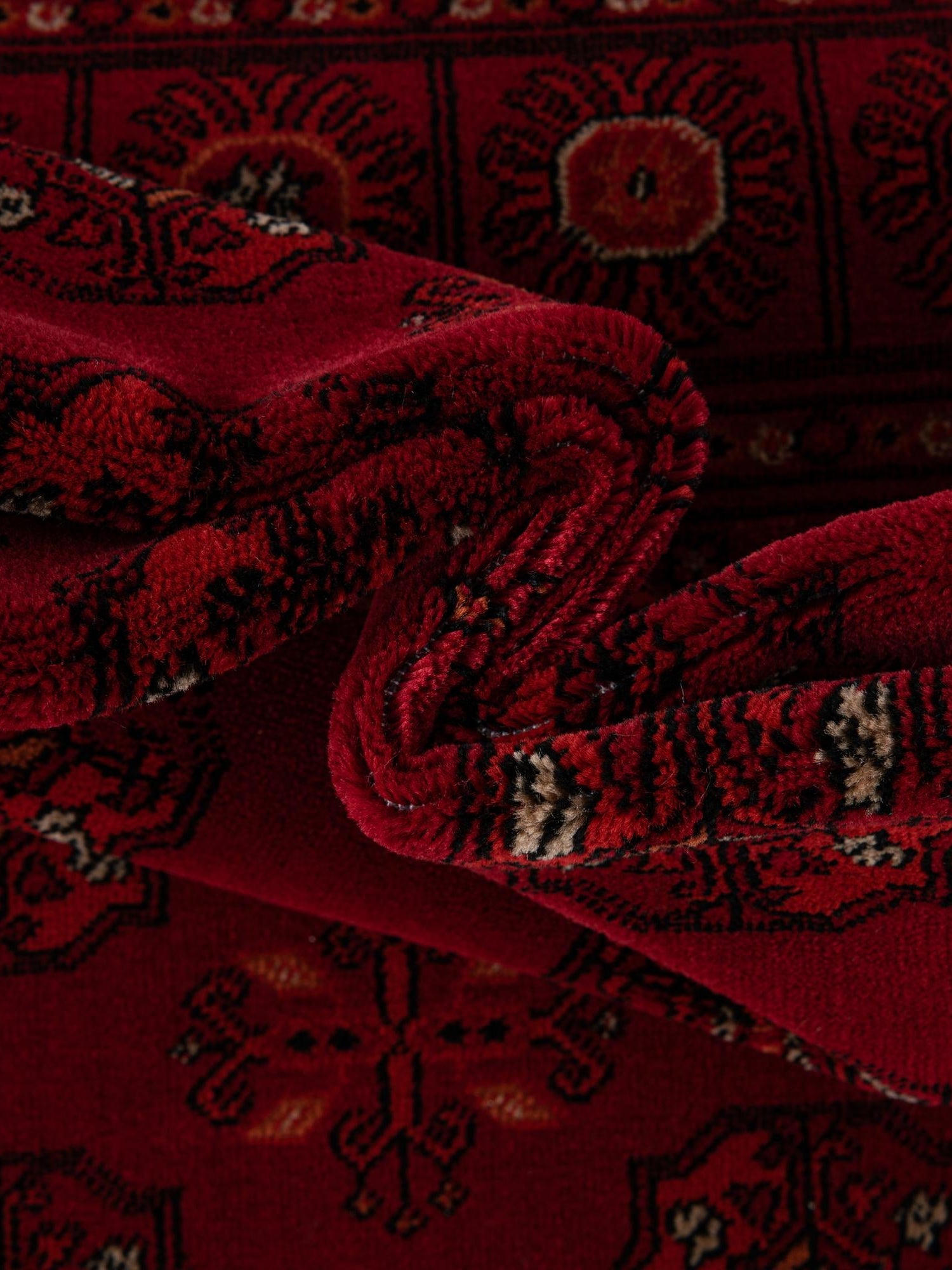 Red 7' 10 x 10' Tekke Rectangle Area Rug Classic Traditional Vintage Design Carpet for Living Rooms, Dining, Bedrooms, Office Space for Sale at Rug Engine