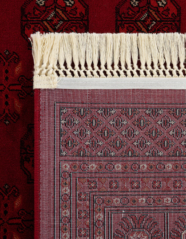 Red 7' 10 x 10' Tekke Rectangle Area Rug Classic Traditional Vintage Design Carpet for Living Rooms, Dining, Bedrooms, Office Space for Sale at Rug Engine