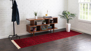 Red 2' x 6' 1 Tekke Runner Area Rug Classic Traditional Vintage Design Carpet for Living Rooms, Dining, Bedrooms, Office Space for Sale at Rug Engine