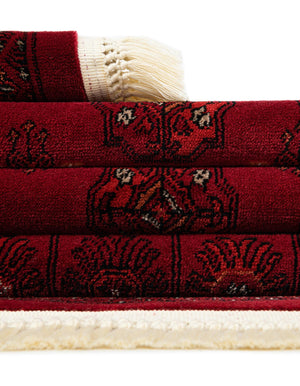 Red 2' x 6' 1 Tekke Runner Area Rug Classic Traditional Vintage Design Carpet for Living Rooms, Dining, Bedrooms, Office Space for Sale at Rug Engine