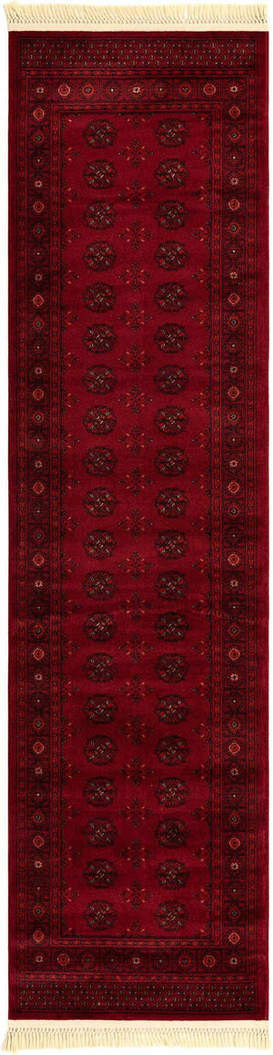 Red 2' 7 x 10' Tekke Runner Area Rug Classic Traditional Vintage Design Carpet for Living Rooms, Dining, Bedrooms, Office Space for Sale at Rug Engine