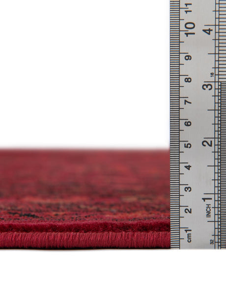 Red 7' 10 x 10' Tekke Rectangle Area Rug Classic Traditional Vintage Design Carpet for Living Rooms, Dining, Bedrooms, Office Space for Sale at Rug Engine