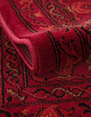 Red 3' 1 x 5' 3 Tekke Rectangle Area Rug Classic Traditional Vintage Design Carpet for Living Rooms, Dining, Bedrooms, Office Space for Sale at Rug Engine