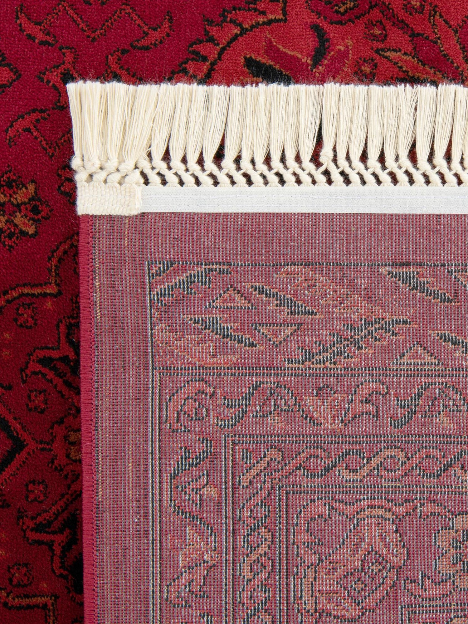 Red 7' 10 x 10' Tekke Rectangle Area Rug Classic Traditional Vintage Design Carpet for Living Rooms, Dining, Bedrooms, Office Space for Sale at Rug Engine