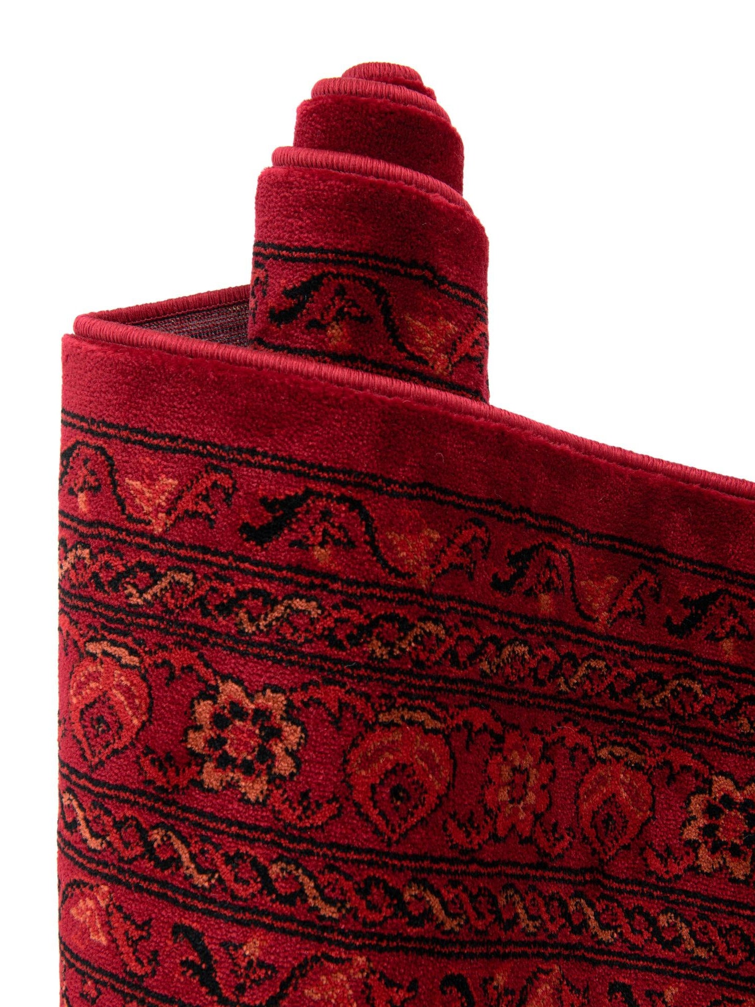 Red 7' 10 x 10' Tekke Rectangle Area Rug Classic Traditional Vintage Design Carpet for Living Rooms, Dining, Bedrooms, Office Space for Sale at Rug Engine