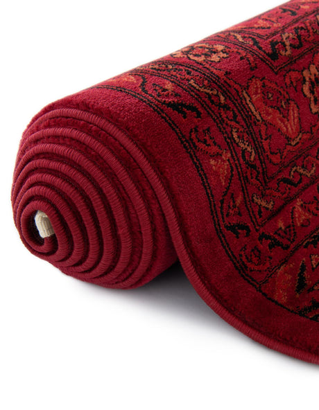 Red 6' 1 x 9' Tekke Rectangle Area Rug Classic Traditional Vintage Design Carpet for Living Rooms, Dining, Bedrooms, Office Space for Sale at Rug Engine