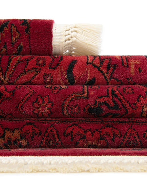 Red 6' 1 x 9' Tekke Rectangle Area Rug Classic Traditional Vintage Design Carpet for Living Rooms, Dining, Bedrooms, Office Space for Sale at Rug Engine