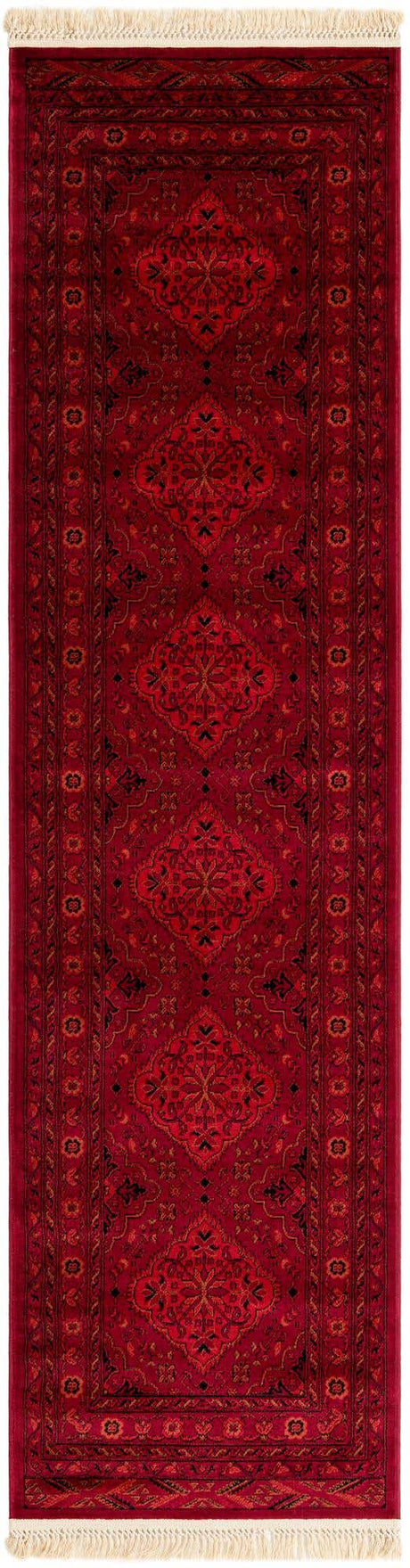 Red 2' 7 x 10' Tekke Runner Area Rug Classic Traditional Vintage Design Carpet for Living Rooms, Dining, Bedrooms, Office Space for Sale at Rug Engine