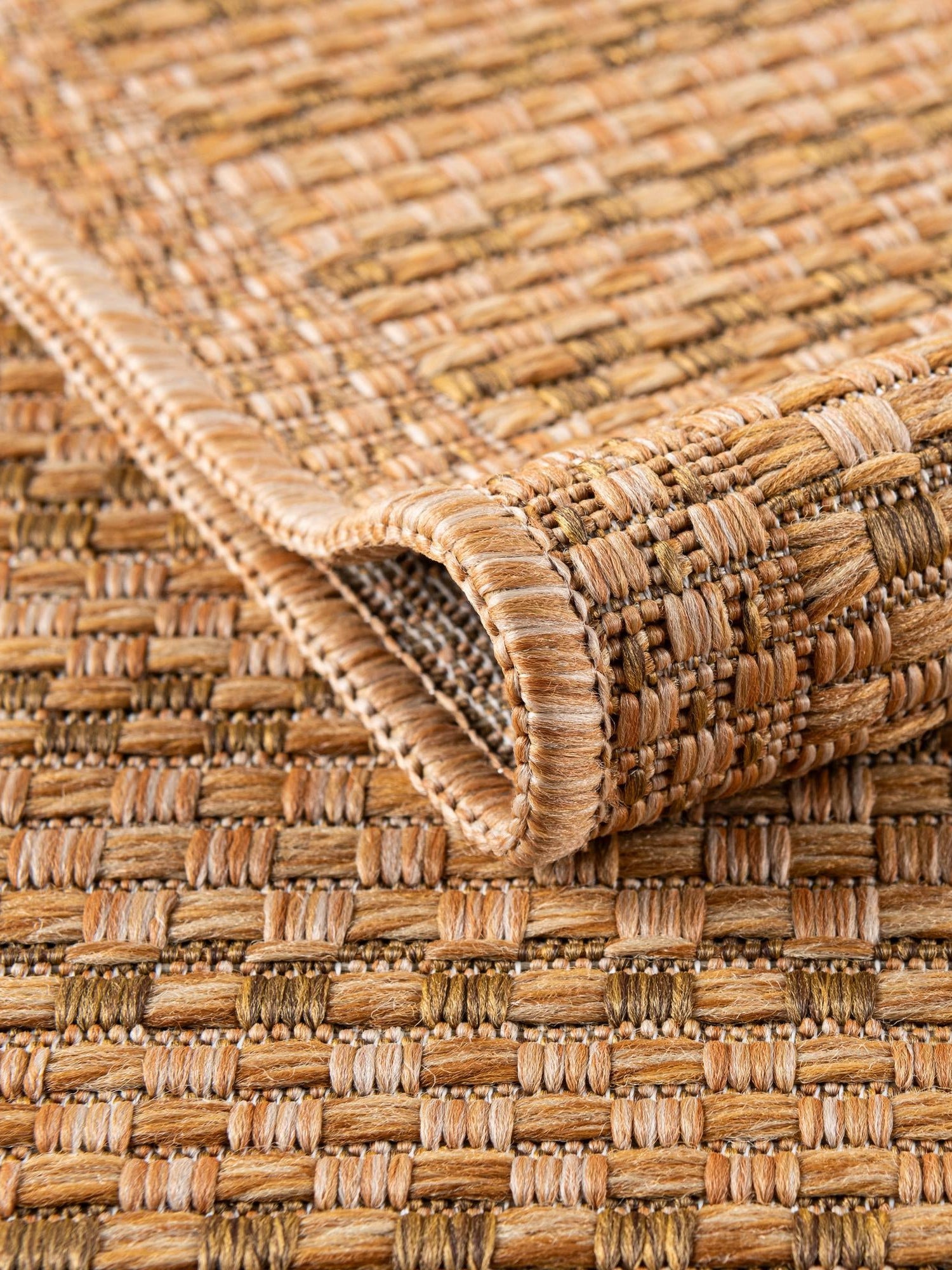 Light Brown 7' 10 x 10' Outdoor Border Rectangle Area Rug Weather Resistant for Patio, Deck, Terrace, Balcony, Porch 100% Polypropylene Classic Bordered Carpet for Sale at Rug Engine