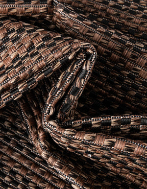 Brown 7' 1 x 10' Outdoor Border Rectangle Rug
