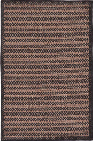 Brown 3' 3 x 5' 1 Outdoor Border Rectangle Area Rug Weather Resistant for Patio, Deck, Terrace, Balcony, Porch 100% Polypropylene Classic Bordered Carpet for Sale at Rug Engine