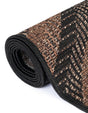Brown 3' 3 x 5' 1 Outdoor Modern Rectangle Area Rug Weather Resistant for Patio, Deck, Terrace, Balcony, Porch 100% Polypropylene Modern Outside Carpet for Sale at Rug Engine