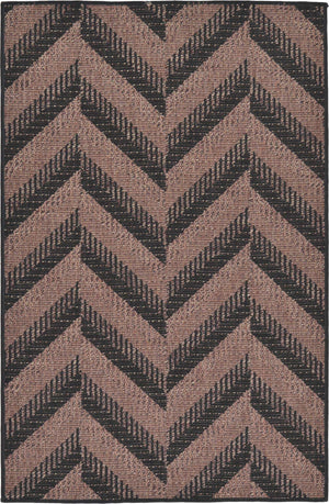Brown 3' 3 x 5' 1 Outdoor Modern Rectangle Area Rug Weather Resistant for Patio, Deck, Terrace, Balcony, Porch 100% Polypropylene Modern Outside Carpet for Sale at Rug Engine
