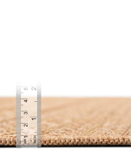 Light Brown 8' x 11' 4 Outdoor Modern Rectangle Area Rug Weather Resistant for Patio, Deck, Terrace, Balcony, Porch 100% Polypropylene Modern Outside Carpet for Sale at Rug Engine