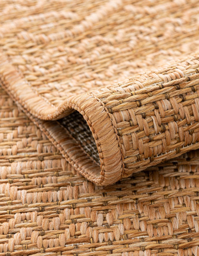 Light Brown 3' 3 x 5' 1 Outdoor Modern Rectangle Area Rug Weather Resistant for Patio, Deck, Terrace, Balcony, Porch 100% Polypropylene Modern Outside Carpet for Sale at Rug Engine