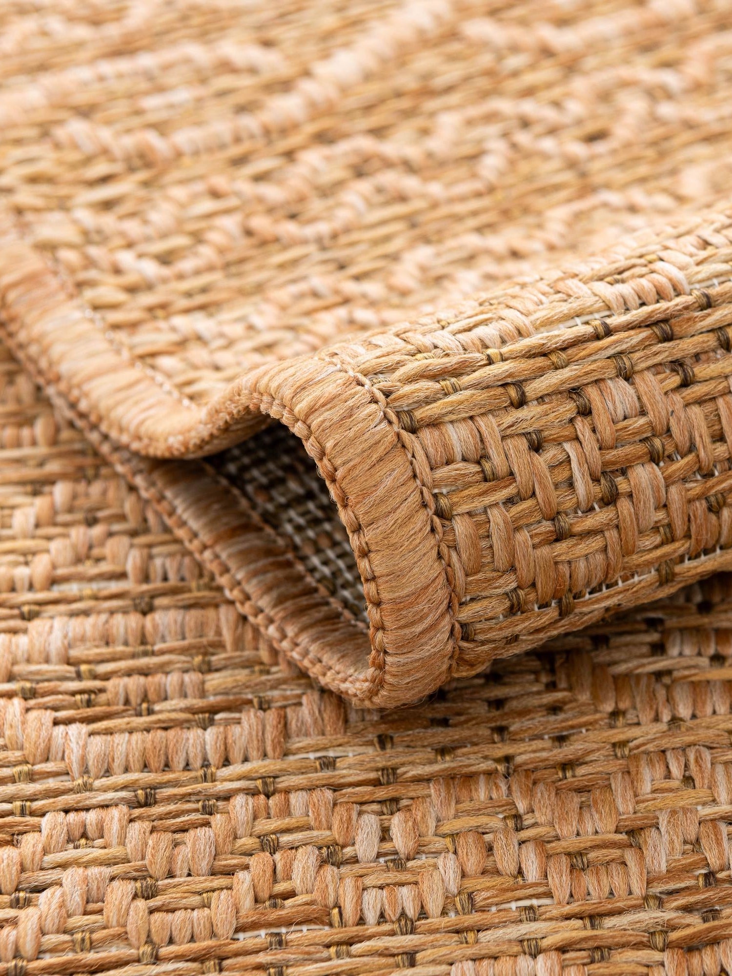 Light Brown 8' x 11' 4 Outdoor Modern Rectangle Area Rug Weather Resistant for Patio, Deck, Terrace, Balcony, Porch 100% Polypropylene Modern Outside Carpet for Sale at Rug Engine