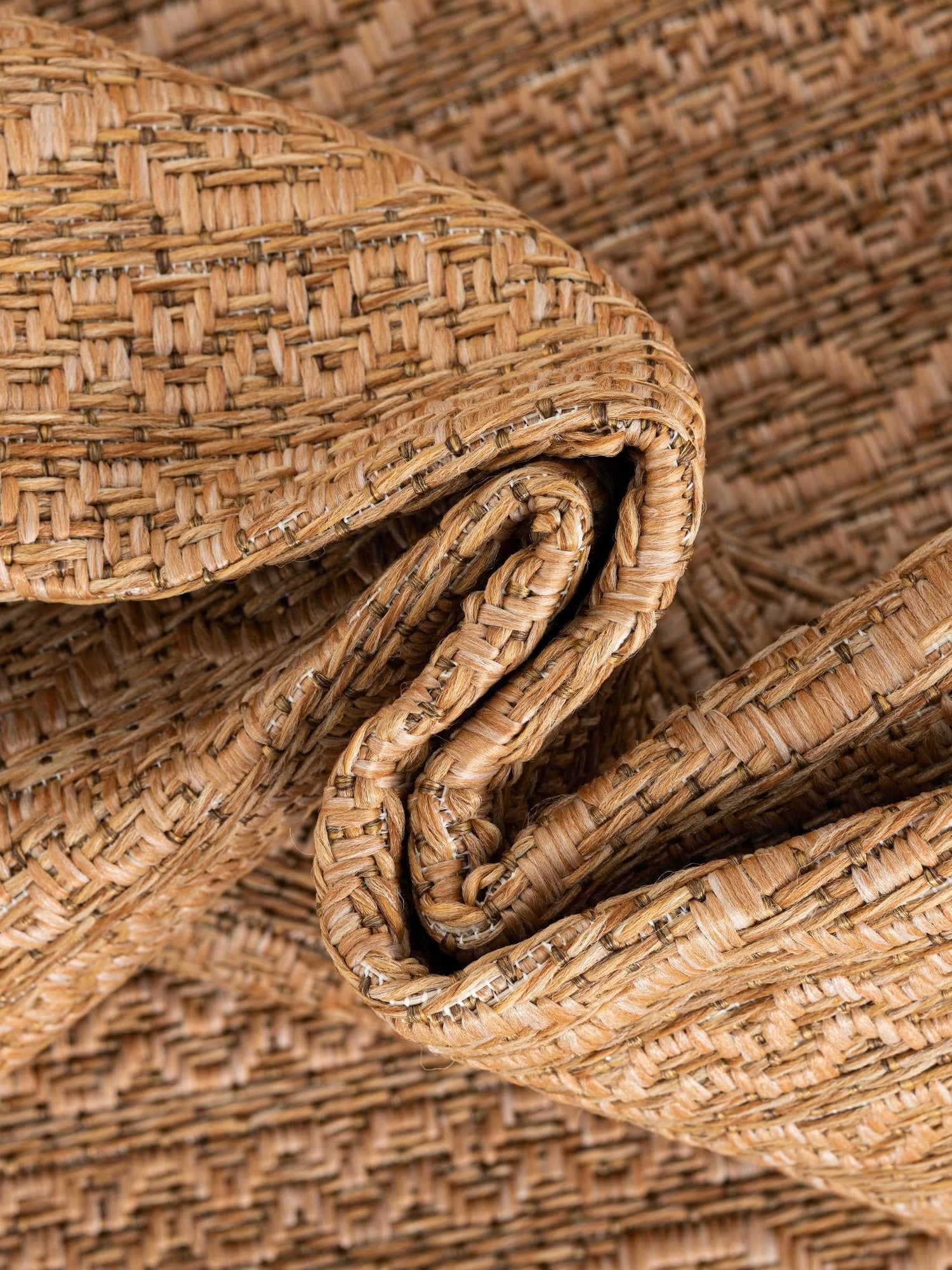 Light Brown 6' 1 x 9' Outdoor Modern Rectangle Area Rug Weather Resistant for Patio, Deck, Terrace, Balcony, Porch 100% Polypropylene Modern Outside Carpet for Sale at Rug Engine