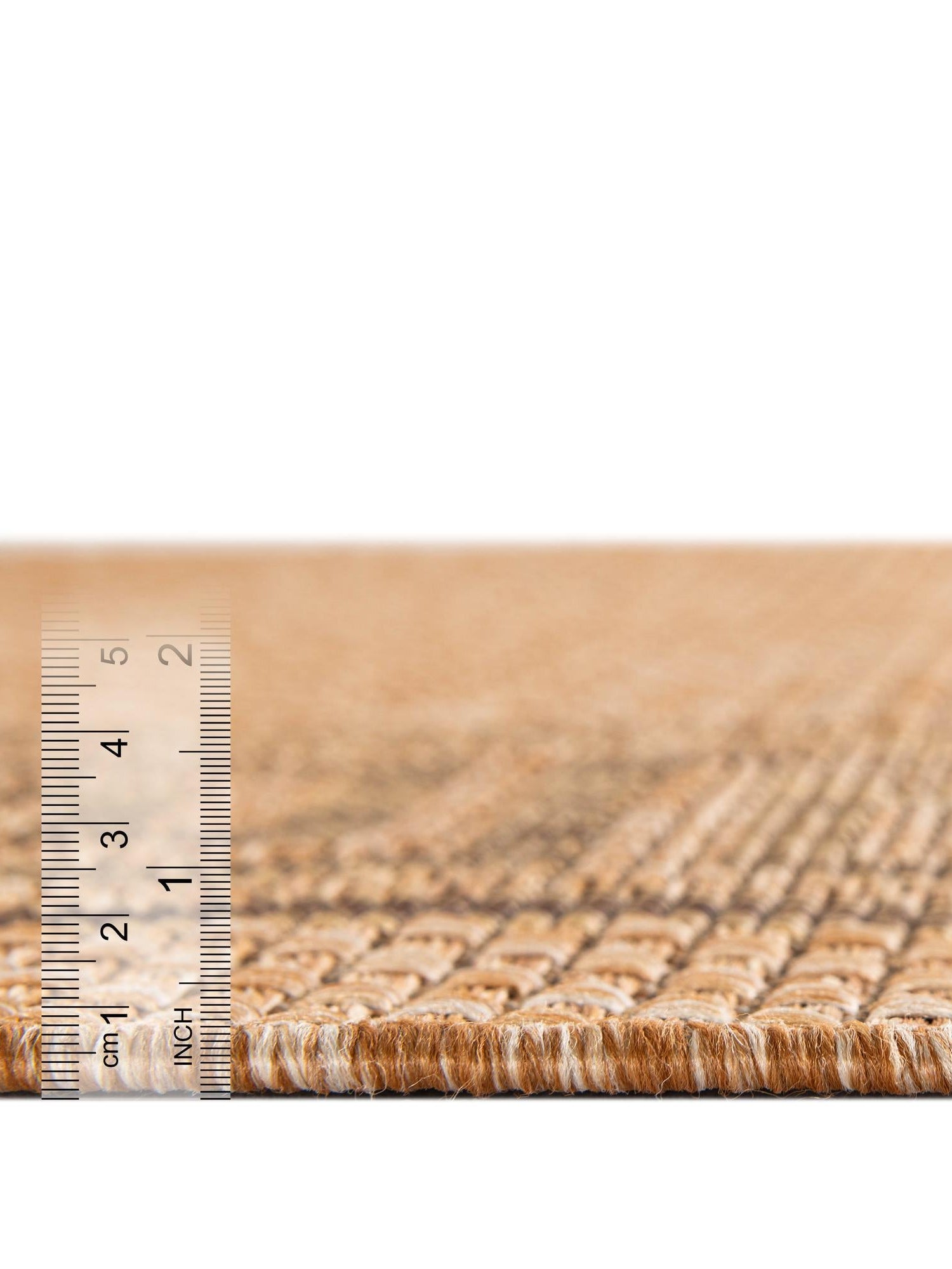Light Brown 2' 2 x 3' 1 Outdoor Border Rectangle Area Rug Weather Resistant for Patio, Deck, Terrace, Balcony, Porch 100% Polypropylene Classic Bordered Carpet for Sale at Rug Engine