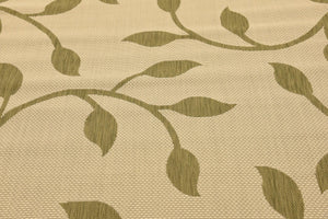 Beige 6' 1 x 6' 1 Outdoor Botanical Square Rug
