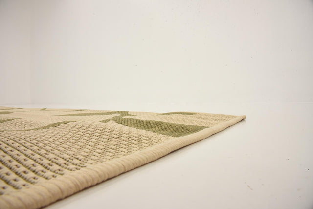 Beige 6' 1 x 6' 1 Outdoor Botanical Square Rug