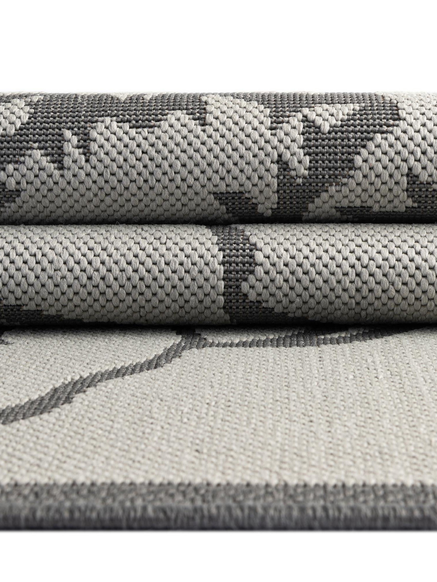 Gray 5' 3 x 8' Outdoor Botanical Rectangle Area Rug Weather Resistant for Patio, Deck, Terrace, Balcony, Porch Polypropylene Garden Floral Tropical Carpet for Sale at Rug Engine