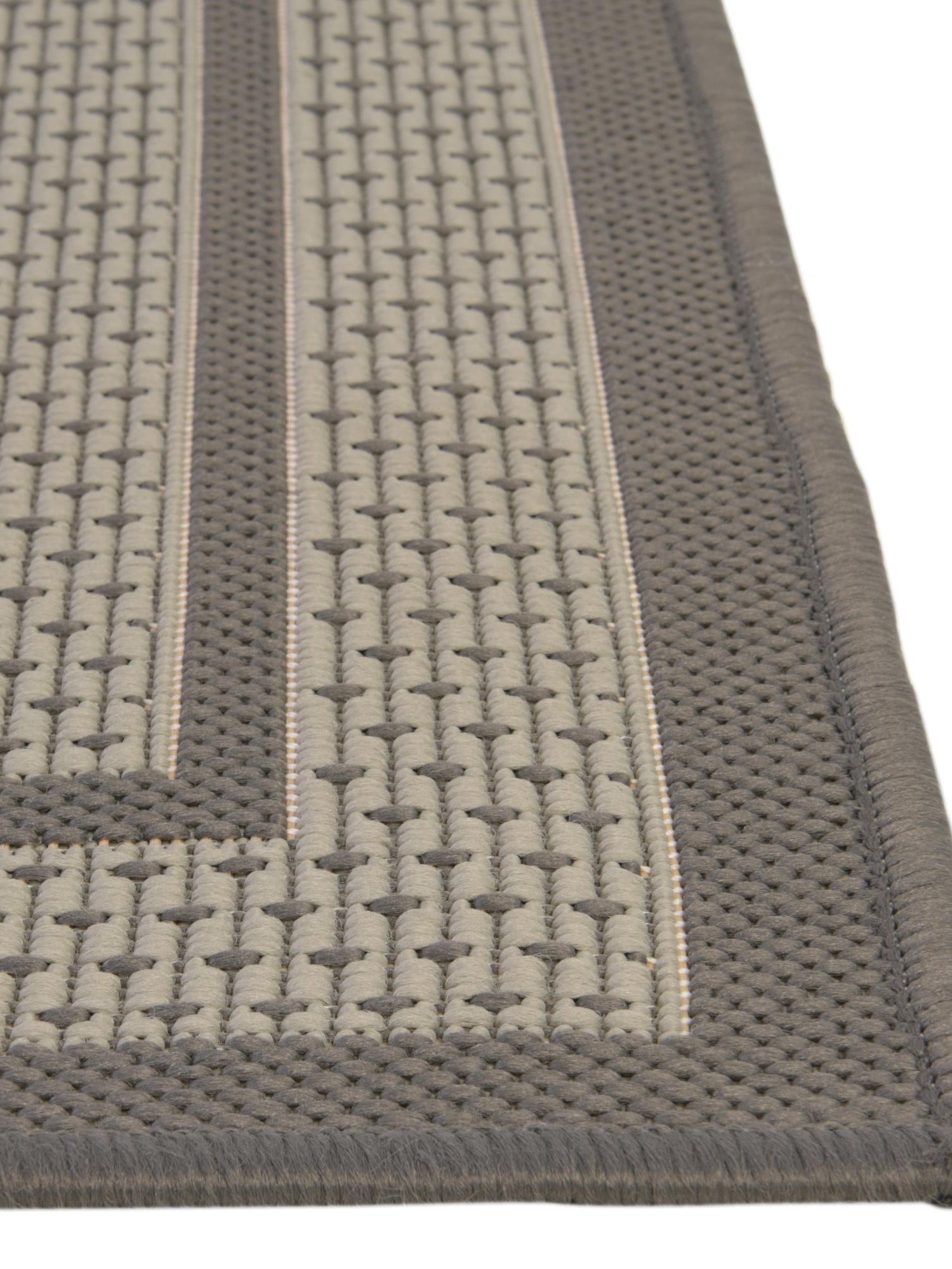 Gray 5' 3 x 8' Outdoor Border Rectangle Area Rug Weather Resistant for Patio, Deck, Terrace, Balcony, Porch 100% Polypropylene Classic Bordered Carpet for Sale at Rug Engine
