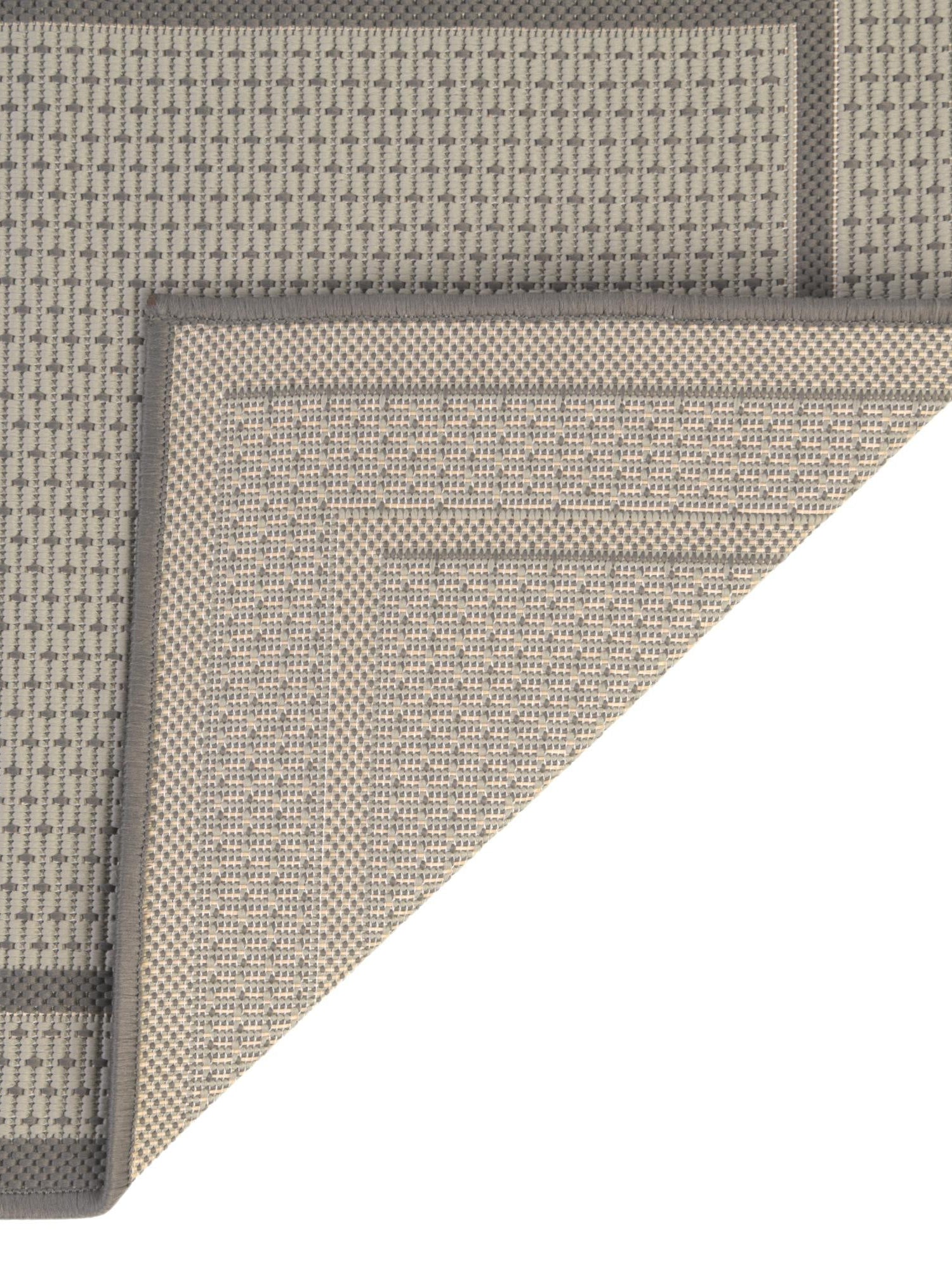 Gray 7' 1 x 10' Outdoor Border Rectangle Area Rug Weather Resistant for Patio, Deck, Terrace, Balcony, Porch 100% Polypropylene Classic Bordered Carpet for Sale at Rug Engine