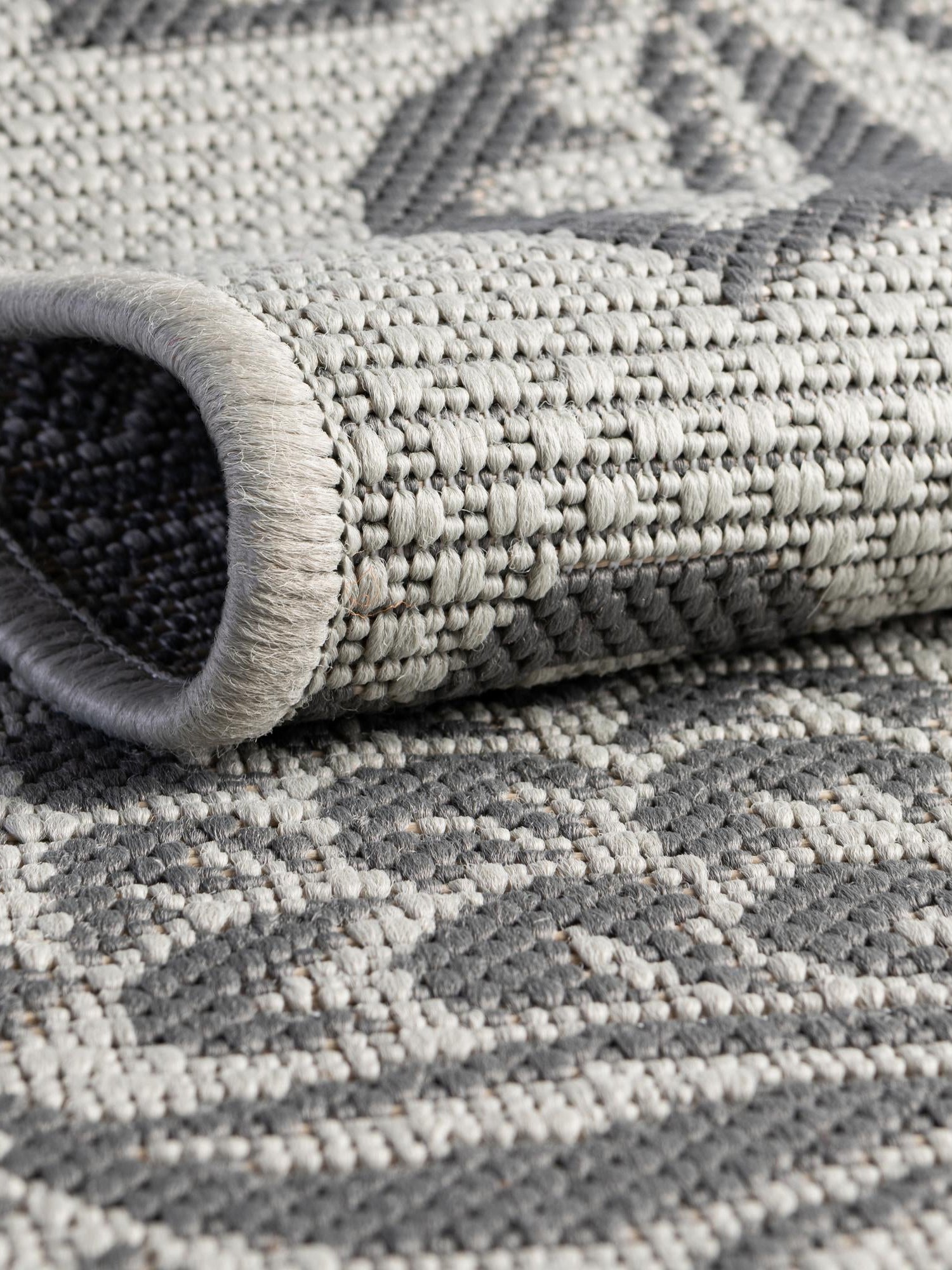 Gray 5' 3 x 8' Outdoor Botanical Rectangle Area Rug Weather Resistant for Patio, Deck, Terrace, Balcony, Porch Polypropylene Garden Floral Tropical Carpet for Sale at Rug Engine