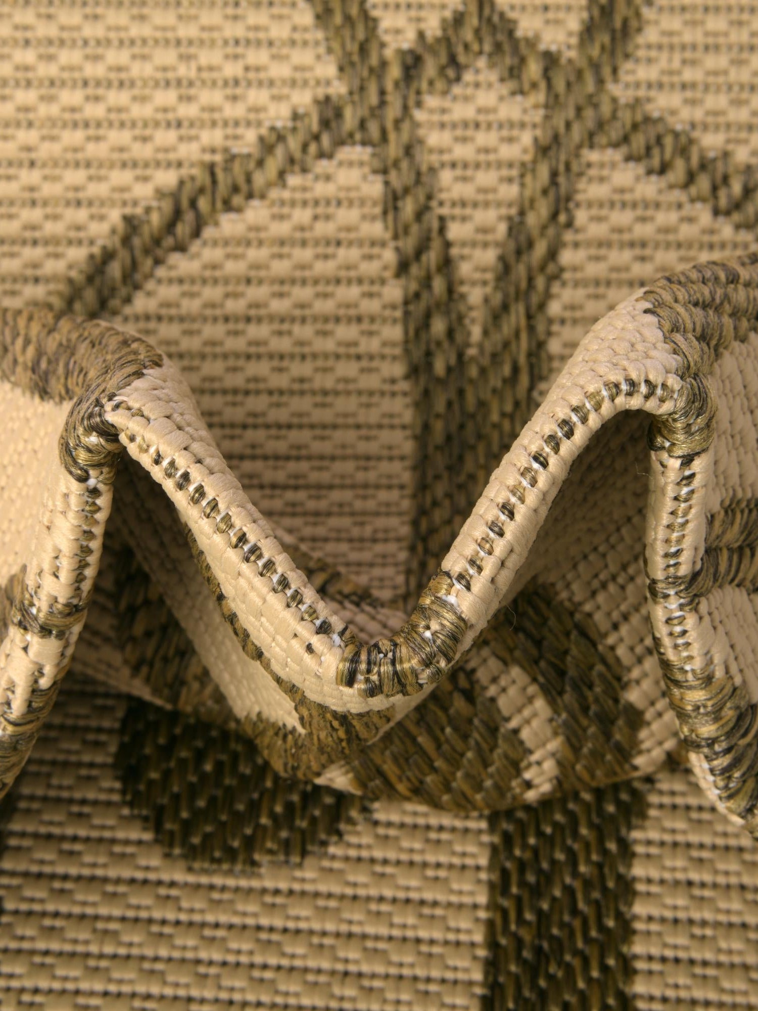 Brown 5' 3 x 8' Outdoor Botanical Rectangle Area Rug Weather Resistant for Patio, Deck, Terrace, Balcony, Porch Polypropylene Garden Floral Tropical Carpet for Sale at Rug Engine