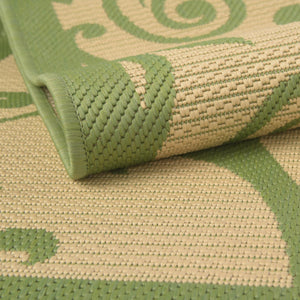 Green 2' 2 x 3' Outdoor Botanical Rectangle Rug