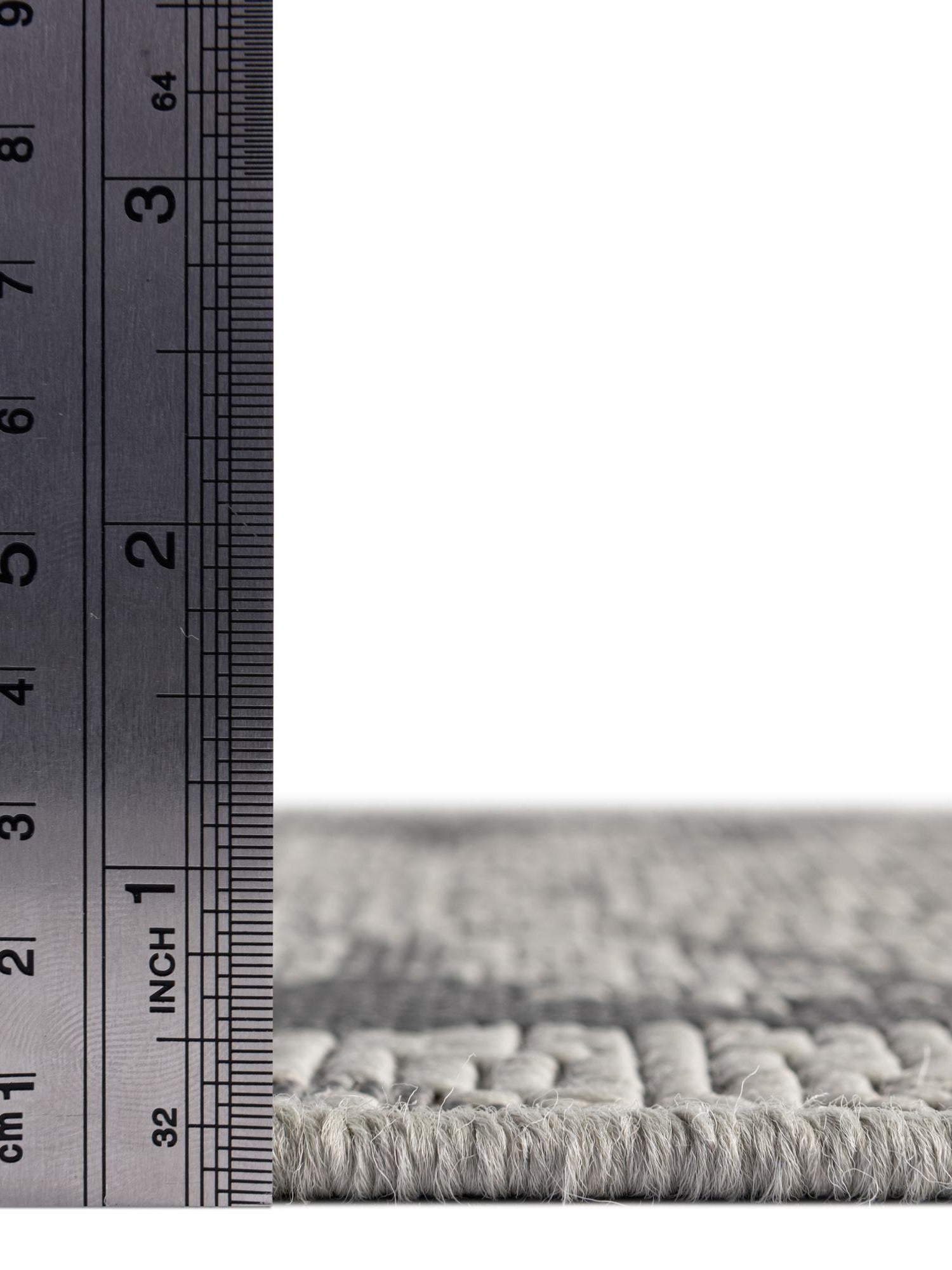 Gray 3' 3 x 5' 1 Outdoor Botanical Rectangle Area Rug Weather Resistant for Patio, Deck, Terrace, Balcony, Porch