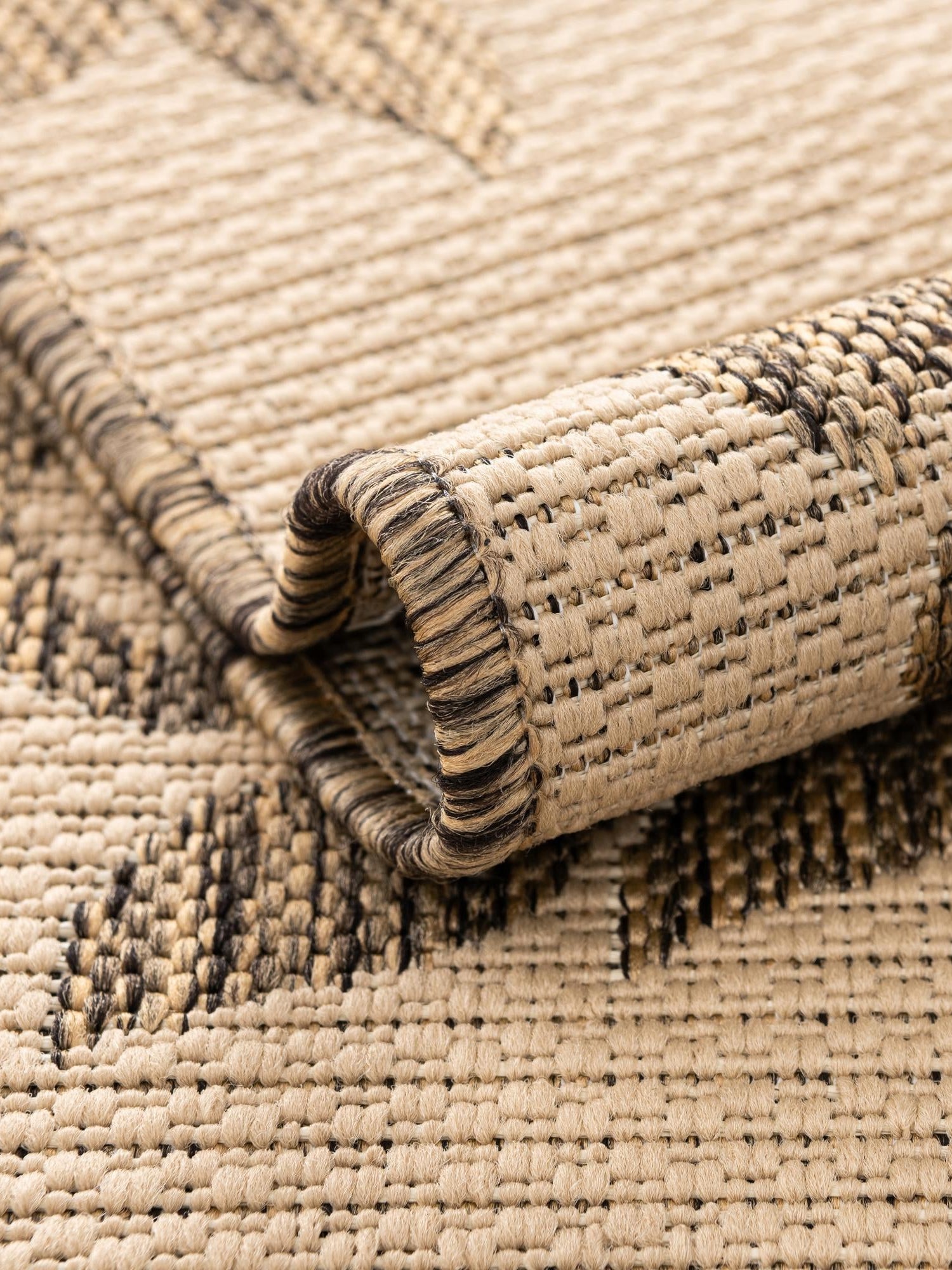 Beige 5' 3 x 8' Outdoor Botanical Rectangle Area Rug Weather Resistant for Patio, Deck, Terrace, Balcony, Porch Polypropylene Garden Floral Tropical Carpet for Sale at Rug Engine