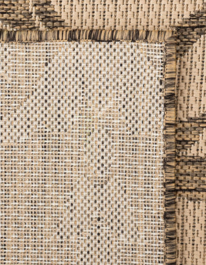 Beige 2' 2 x 6' Outdoor Botanical Runner Rug
