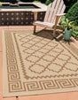 Beige 2' 2 x 3' 1 Outdoor Trellis Rectangle Rug
