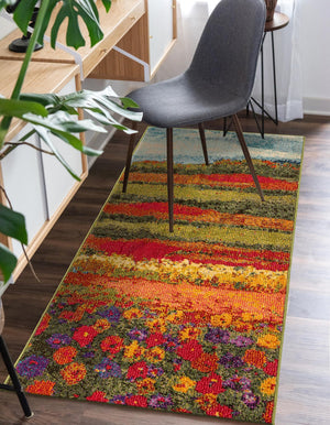 Multicolor 3' x 10' Estrella Runner Rug