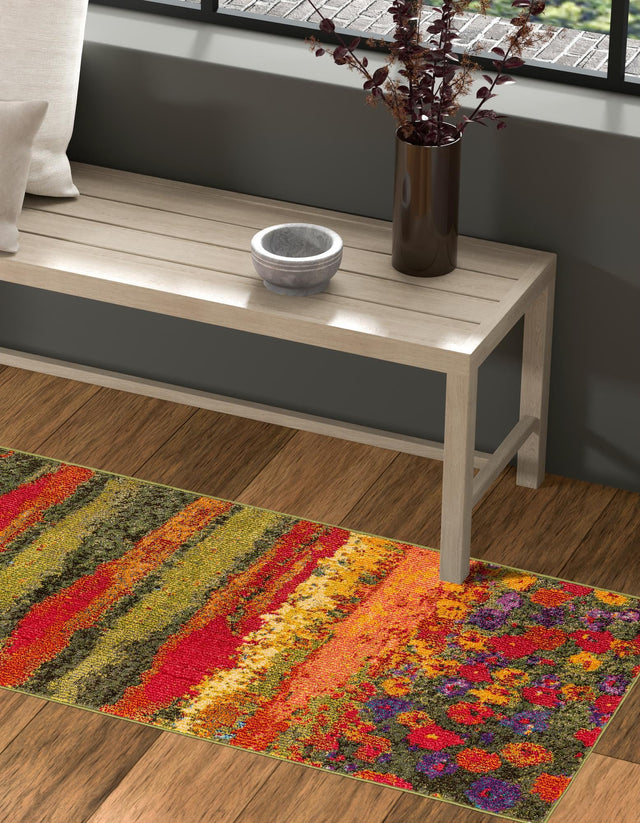 Multicolor 3' x 10' Estrella Runner Rug