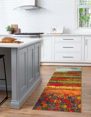 Multicolor 3' x 10' Estrella Runner Rug