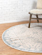 Beige 6' 1 x 6' 1 Paris Round Area Rug