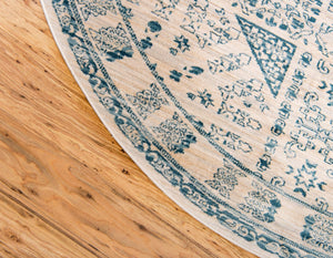 Beige 6' 1 x 6' 1 Paris Round Area Rug