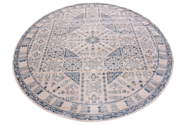 Beige 6' 1 x 6' 1 Paris Round Area Rug