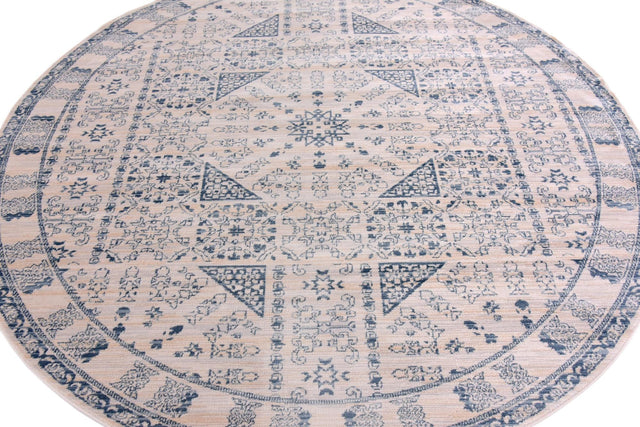 Beige 6' 1 x 6' 1 Paris Round Area Rug