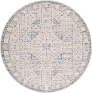 Beige 6' 1 x 6' 1 Paris Round Area Rug