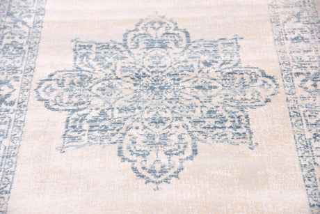 Beige 2' 7 x 10' Paris Runner Area Rug Distressed Vintage Style Easy-Clean Carpet for Living Rooms, Kitchen, Bedrooms, Office, Dorms for Sale at Rug Engine