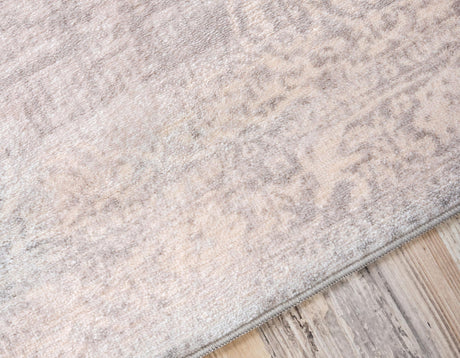 Gray 2' 7 x 10' Paris Runner Area Rug Distressed Vintage Style Easy-Clean Carpet for Living Rooms, Kitchen, Bedrooms, Office, Dorms for Sale at Rug Engine