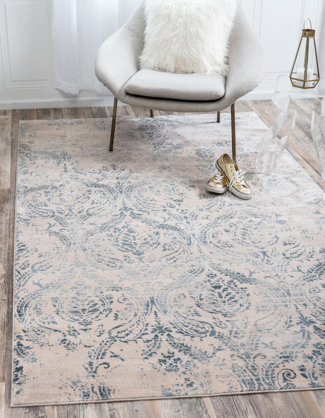 Blue 9' x 12' 2 Paris Rectangle Rug